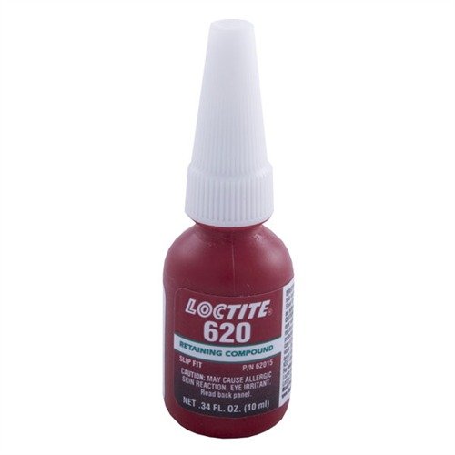 LOCTITE #620 Green Sleeve Retainer securely anchors studs, pins, and sleeves, resists solvents, and achieves full strength in just 10 hours for reliable performance.