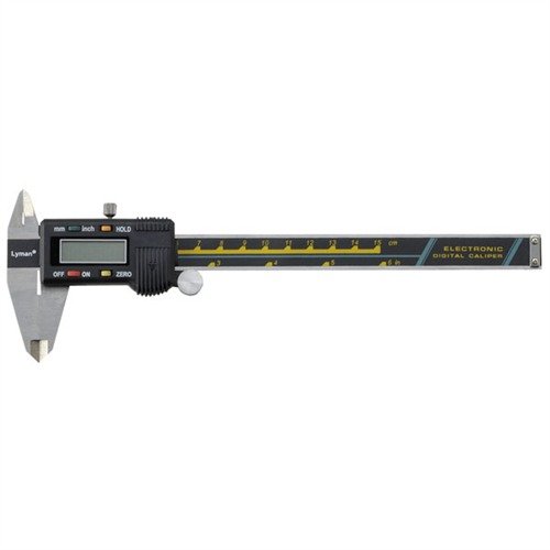 The Lyman Digital Caliper features an easy-to-read LCD, stainless steel construction, and precise measurements in inches and millimeters for all your gunsmithing needs.