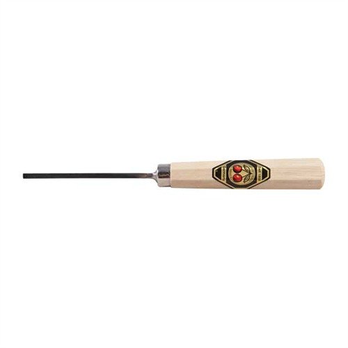 Experience superior strength and sharpness with our TWO CHERRIES CHISEL, featuring a durable forged-steel blade and a robust hornbeam handle with steel hoops.