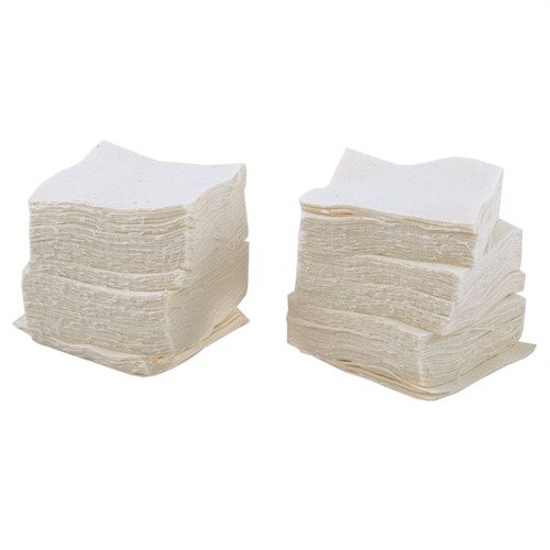 Efficiently clean your firearms with 100% cotton, unbleached flannel patches; featuring a scrubber side for tough dirt and a soft side for solvents and oils.