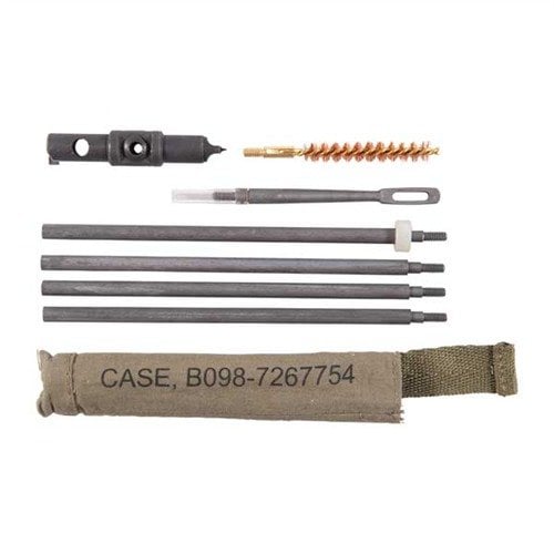 The JOHN MASEN M1/M14 MIL-SPEC CLEANING KIT offers authentic GI components for M1 Garand restoration, perfect for field use with .30 caliber rifles.
