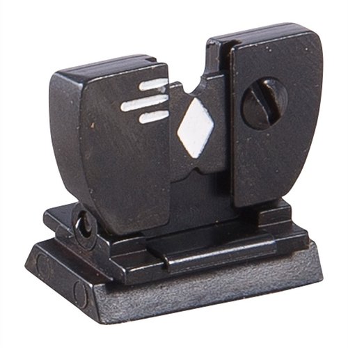 The Marble Arms No. 69H Flat Top Folding Leaf Sight features a secure spring mechanism, reversible notch options, and fits most standard dovetails for versatility.