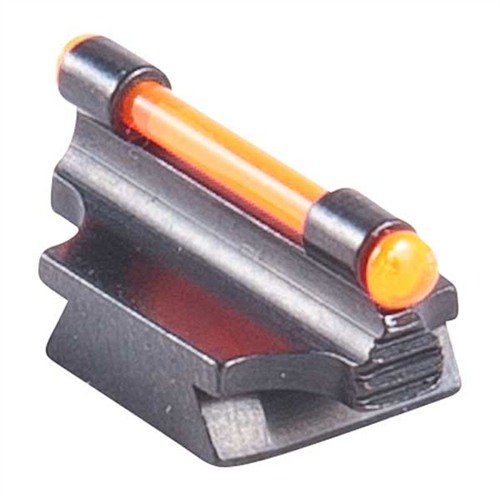 Upgrade your rifle with the Marble Arms Fiber Optic Glow Front Sight, featuring a contoured steel design, vibrant orange or green glow, and precise fit options.