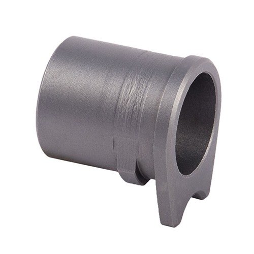 The MGW 1911 Barrel Bushing offers easy installation with Drop-In or Oversized options, crafted from durable 4340 CM or 416 Stainless steel for enhanced performance.