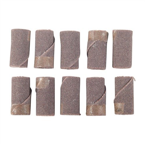 Achieve precision shaping in tight spaces with our 240 grit Aluminum Oxide abrasive cylinder rolls, designed for maximum speed of 20,000 rpm.