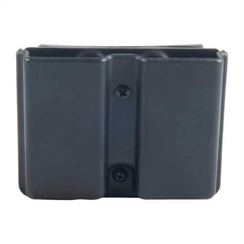 The BLACKHAWK Double Magazine Pouch features injection molded Kydex for durability, adjustable retention, and fits both single-stack 1911 and high-capacity 9mm/.40 magazines.