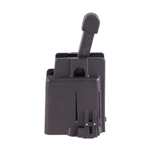 The Colt SMG Mag Loader by MAGLULA LTD. allows for quick and effortless loading of Colt SMG 9mm magazines, saving your fingers and thumbs from strain.