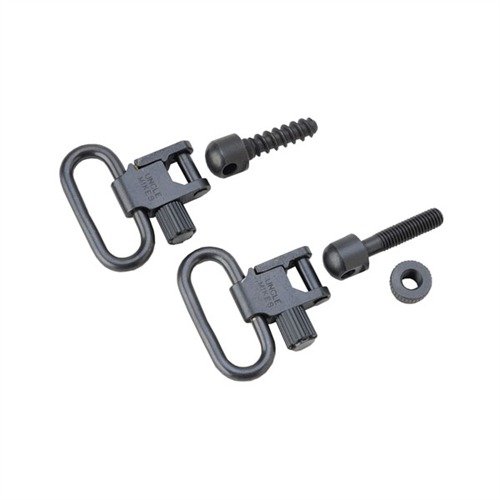 The Uncle Mike's SS BL Loop Swivel Set features a fail-safe design with quick detachable, positive locking mechanisms, fitting all Uncle Mike's bases effortlessly.
