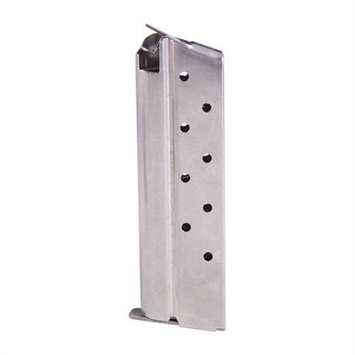 High-quality Metalform 9MM magazines for 1911s, featuring robust stainless or blued steel, reliable feeding, removable base for easy cleaning, and optional extra round capacity.