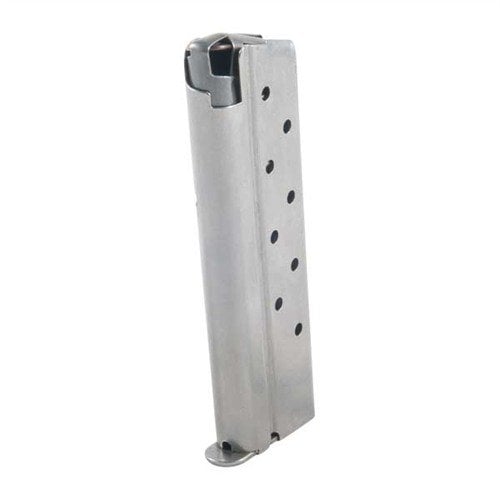 Durable Metalform 10MM magazines feature robust stainless steel construction, ensuring reliable last-round feeding and compatibility with various bullet types.
