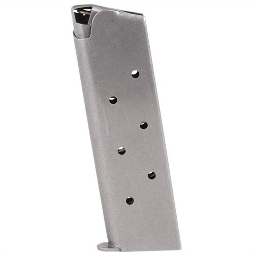 Durable Metalform 1911 magazines in blued carbon or stainless steel, featuring reliable feeding, various follower options, and a welded base for enhanced performance.