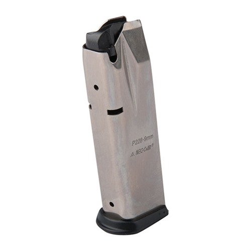 Experience unmatched reliability with MEC-GAR SIG P228 9MM magazines, crafted from certified carbon steel, TIG welded, and heat treated for superior durability.