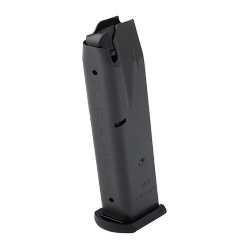Enhance your Beretta M9 or M92 with MEC-GAR magazines featuring a durable steel body, anti-friction coating, and reliable 15-round capacity for flawless feeding.