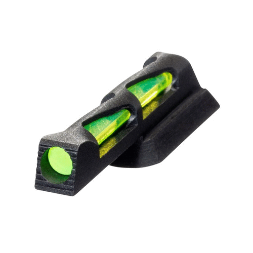 Enhance your accuracy with HIVIZ LITEWAVE sights featuring a durable design, maximum light gathering, and interchangeable LitePipes in red, green, and white.