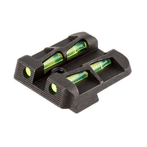 Enhance your shooting accuracy with HIVIZ LITEWAVE sights, featuring a durable design and interchangeable LitePipes for optimal brightness on all P Series Sig pistols.