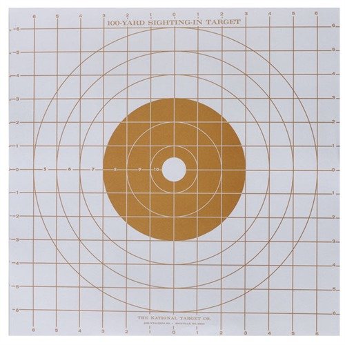 Achieve precise sight alignment with high-contrast ST-3 targets featuring a bright red bull, 1