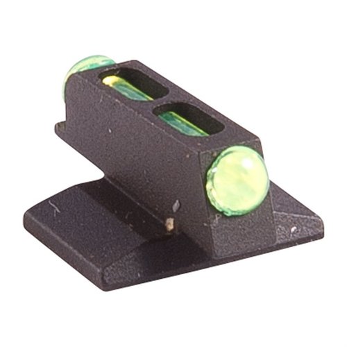 Enhance your aim with the Novak Fiber Optic Front Sight in green, featuring superior light gathering for fast targeting in any lighting condition.