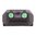 NOVAK FIBER OPTIC LO-MOUNT REAR SIGHT, GREEN, FITS TAURUS 1911