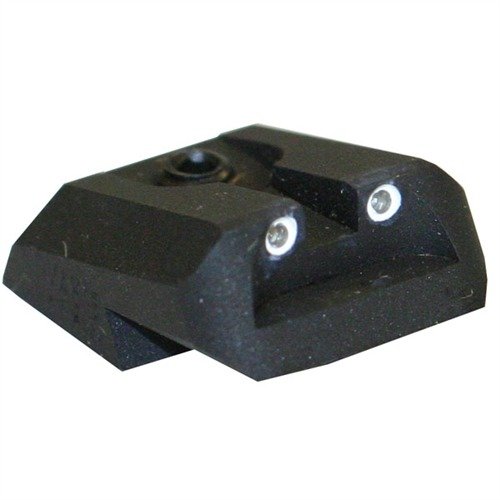 Enhance your Browning Hi-Power with Novak's Lo-Mount rear sights for improved sight radius, glare reduction, and snag-free design for competitive shooting.