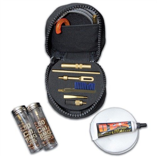 .50 Caliber Rifle/Pistol Cleaning System by OTIS offers big bore capabilities, ensuring optimal maintenance for .50 caliber rifles and pistols in a compact design.