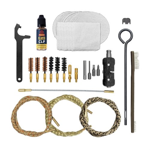 The OTIS Professional Pistol Cleaning Kit for Glocks® offers essential tools for cleaning and maintaining 9mm, .40 cal, and .45 cal pistols, ensuring peak performance.