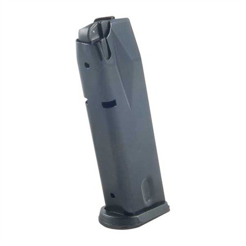 The PRO MAG SIG P228/P299 13RD 9MM Magazine features a durable steel body, chrome silicon spring, and unbreakable polymer components for reliable performance.