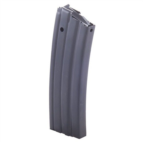 The PRO MAG Ruger Mini-14 Magazine features a durable carbon steel body, reliable feeding with a self-lubricating follower, and easy cleaning with a removable base plate.
