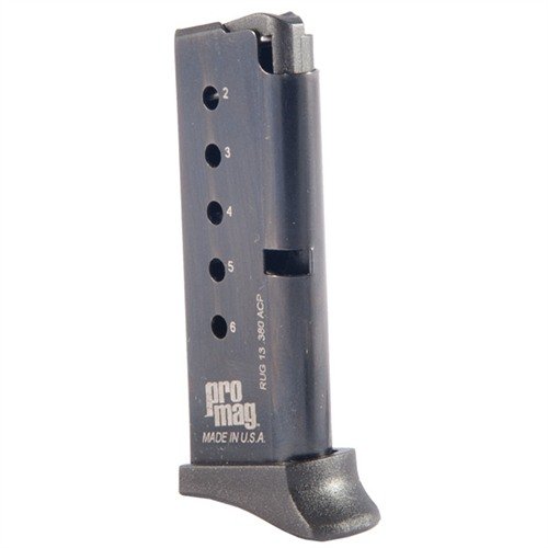 Experience unmatched durability with PRO MAG's RUGER® LCP® 6-round magazines, featuring high carbon steel bodies and unbreakable polymer followers for long-lasting performance.