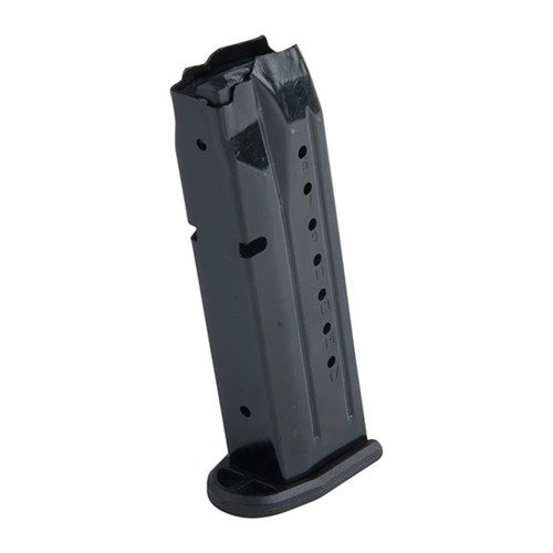 The PRO MAG S&W 9MM Magazines feature durable steel bodies, resilient chrome silicon springs, and unbreakable polymer followers, ensuring long-lasting performance.
