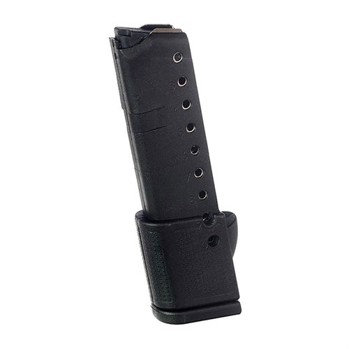 Experience reliability with the PRO MAG 10-Round Polymer Magazine for Glock 42, featuring a durable DuPont™ Zytel® body and heat-treated spring.