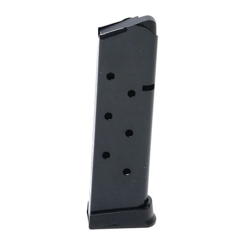 Discover the PRO MAG 1911 Government Model Magazines, featuring durable heat-treated carbon steel, available in 8, 10, and 15-round capacities, made in the USA.