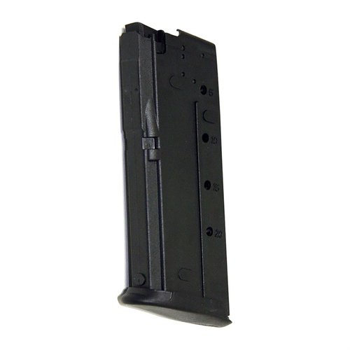 Enhance your FN Five-seveN with this rugged 30rd polymer magazine, adding 10 rounds capacity and a seamless fit for superior performance.