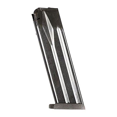 Enhance your HK VP9 with this durable 17-round all-steel magazine, featuring a heat-treated carbon-steel body and reliable chrome-silicon spring for optimal performance.