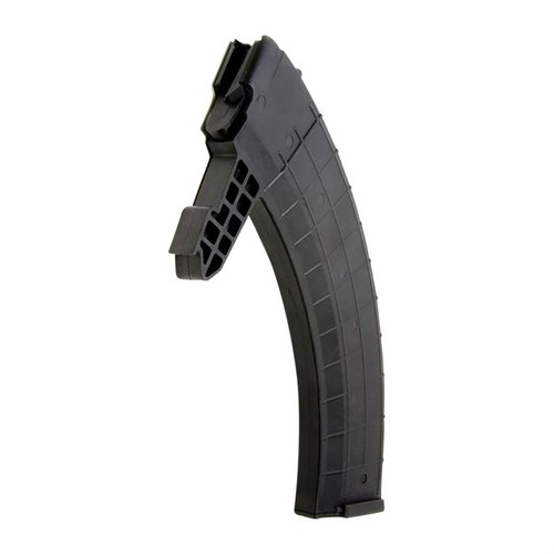 Enhance your SKS carbine with this durable 40-round polymer magazine, designed for 7.62x39mm, featuring a reliable spring and lightweight construction.
