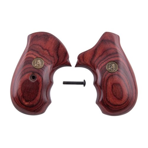 Enhance your S&W J Frame with Pachmayr Renegade Wood Laminate Grips, featuring superior wood laminate, checkered finish, and elegant rosewood aesthetics.
