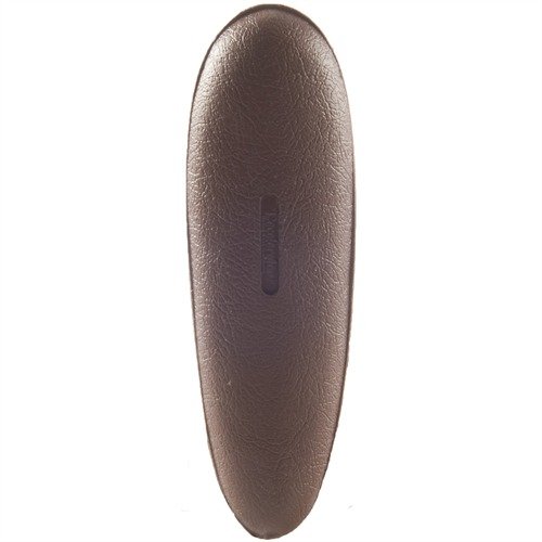 Experience reduced recoil with the Pachmayr D752 Decelerator Recoil Pad, featuring a smooth leather face, tapered ribbing, and a solid base for ultimate comfort.