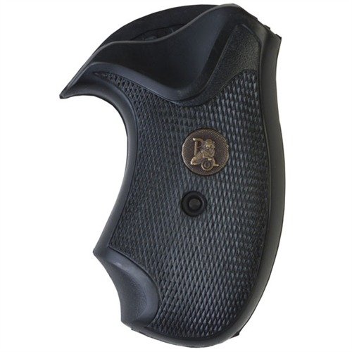 Experience unmatched control with Pachmayr's COMPAC GRIPS, featuring neoprene rubber for recoil absorption, molded checkering for a secure grip, and speed loader clearance.