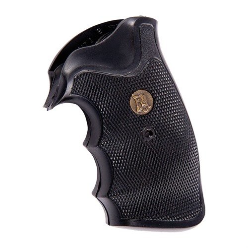 Hogue Overmold Grips For Colt Python – Black Rubber, Model 46000, Improves Handling & Comfort