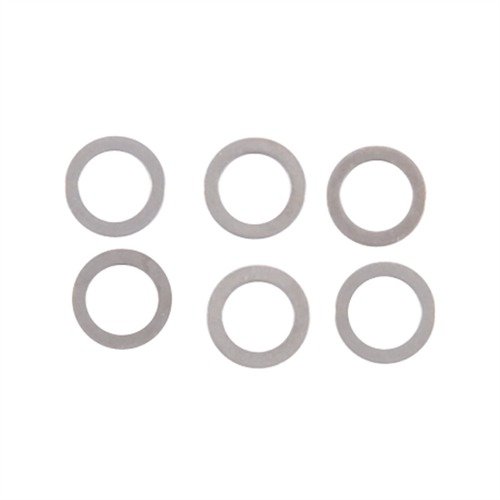 Enhance your Colt 1911 Auto with Power Custom 1911 Hammer/Grip Safety Shims, reducing play for a smoother, more consistent trigger pull in a durable stainless steel design.