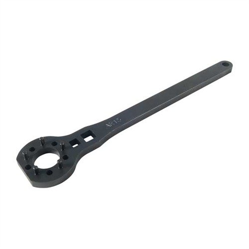 The Precision Reflex AR-15/M16 Barrel Nut Wrench offers heavy-duty 1018 steel construction, versatile drive compatibility, and a 10