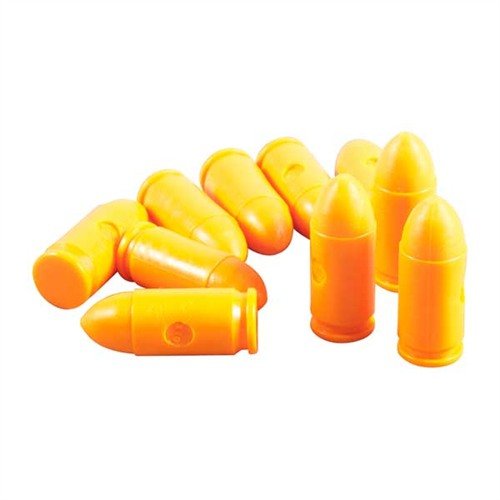 Enhance your training with SAF-T-TRAINERS Dummy Rounds, featuring brightly colored plastic to prevent confusion with live ammo, perfect for Immediate Action drills.