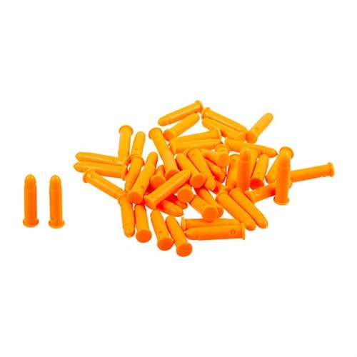 SAF-T-TRAINERS Dummy Rounds in vibrant orange ensure safe training, preventing confusion with live ammo, ideal for Immediate Action drills.