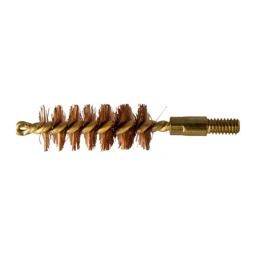 The Sinclair 41 Caliber Bronze Bore Brush is oversized for a proper fit, ensuring effective barrel scrubbing with its closed loop design, outperforming undersized brushes.