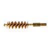 The Sinclair International Bronze Bore Brush is designed larger than bore diameter for optimal cleaning, ensuring thorough scrubbing with its closed loop end.