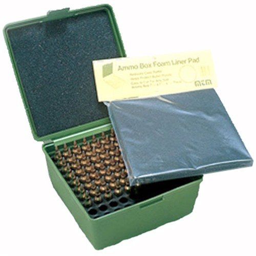 The MTM Ammo Box Foam Liner provides superior protection for your ammunition, ensuring secure storage and easy organization within your ammo box.