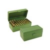 MTM CASE-GARD FLIP TOP RIFLE AMMO BOX 25 WSM-6.5 PRC 50 RND GREEN
