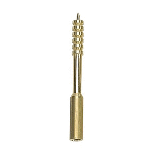 The Dewey 35 cal pierce style jag features a versatile design for patch piercing and wrapping, compatible with specific Dewey rods for optimal performance.