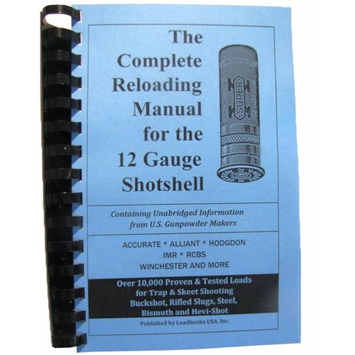 The LOADBOOK-12 GAUGE offers comprehensive reloading data for various calibers, ensuring accuracy with proven loads, ideal for both novices and experts.