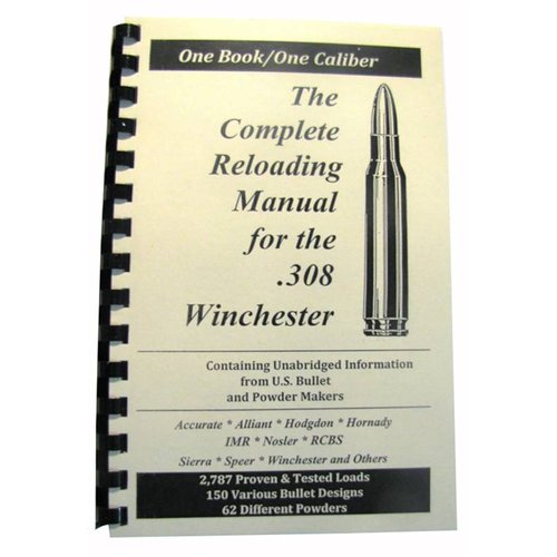 The LOADBOOK-308 WINCHESTER offers clear, accurate reloading data for various calibers, ideal for both seasoned reloaders and beginners.