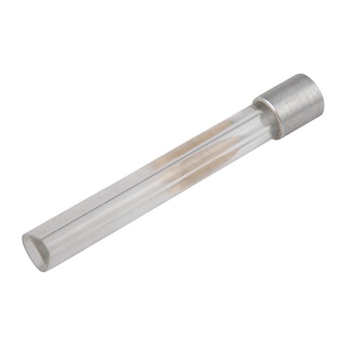 Sinclair Custom Type A Drop Tubes offer clear acrylic visibility of powder charges, perfect fit with aluminum sleeves, and various lengths for high fill cases.
